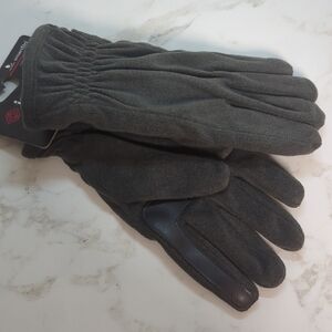 Isotoner Men's Dark Gray Gloves